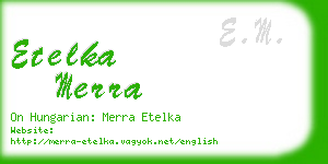 etelka merra business card